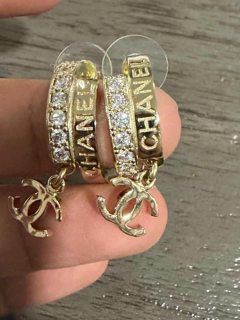 Chanel hoop earrings